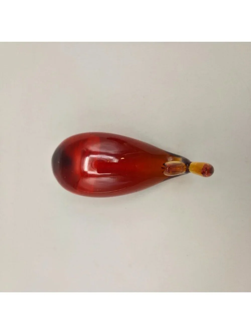 Pilgrim Handblown Glass Whale Figurine Amber Color Decorative Collectible 1950s